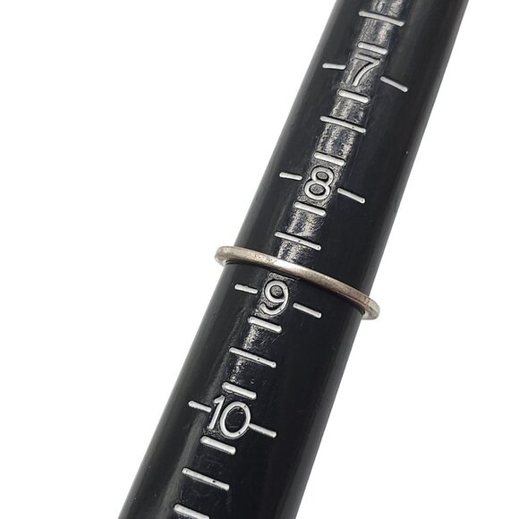 925 Sterling Silver Red Garnet Oval Stone Ring Size 8.75 Vintage Artisan - Picture 6 of 7